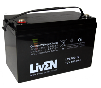 Batera 12 V 100 Amperios Liven Battery LVL100-12